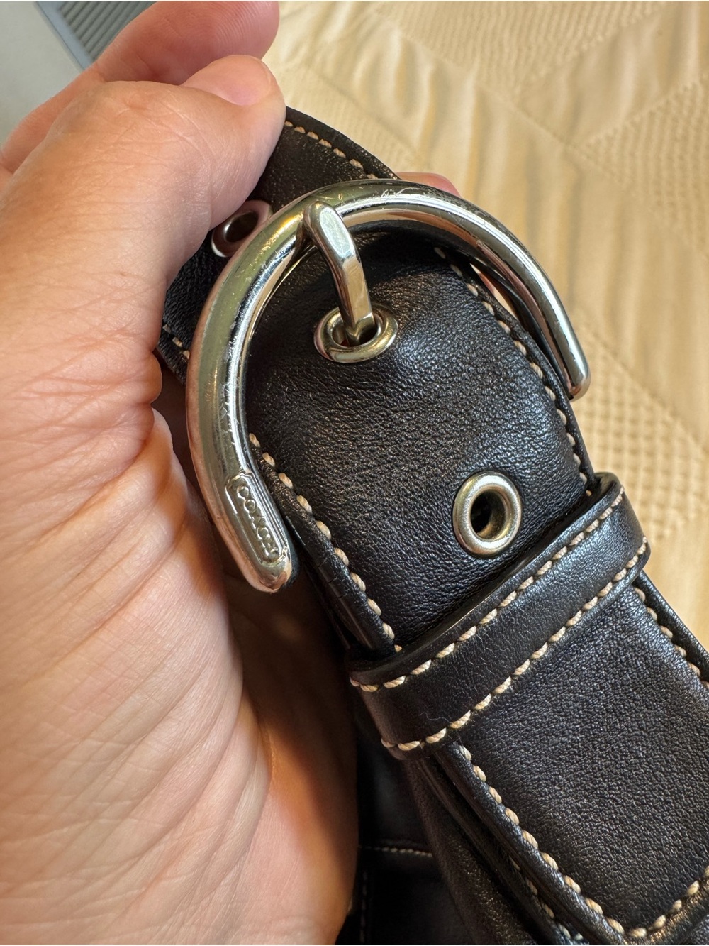Vintage Coach Soho black Leather Shoulder Bag - Picture 6 of 6